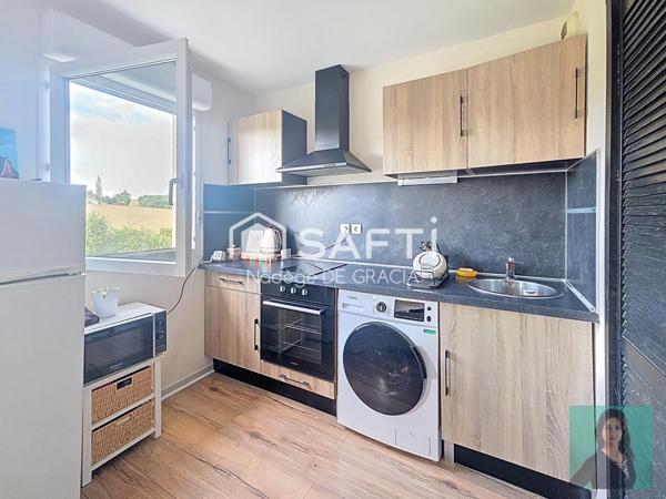 Superb appartement T2 rénovée avec balcon  et place de parking