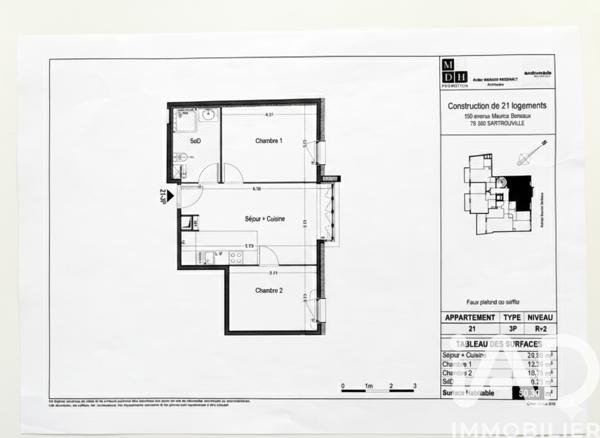 Appartement à vendre 3 pièces 50 m² Sartrouville