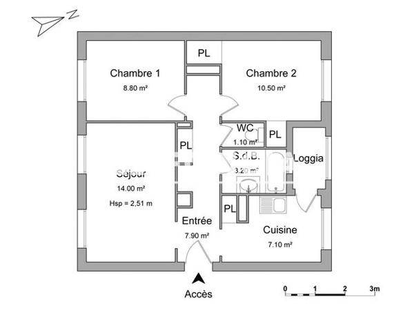 Location Appartement 3 pièces 52.6 m² - AVENUE HENRI MAURIAT Aix En Provence 13100