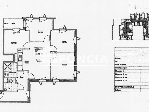 Location Studio meublé 9.05 m² - 10-18 RUE PAUL BERT Bagnolet 93170