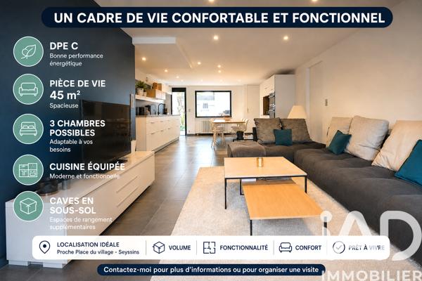 Maison à vendre 4 pièces 90 m² Seyssins