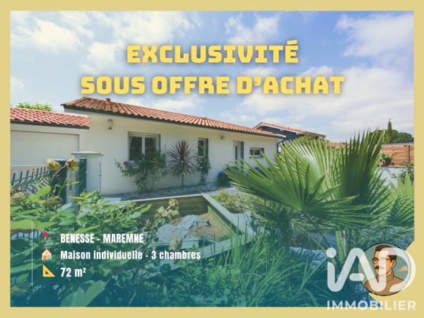 Maison à vendre 4 pièces 72 m² Bénesse-Maremne