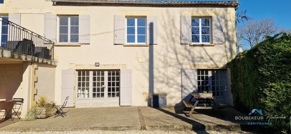 Propriété à Beaumontois-en-Périgord (24): maison 9p, 190 m2, gîte 94m2, local commercial+ piscine + terrain 9000 m2