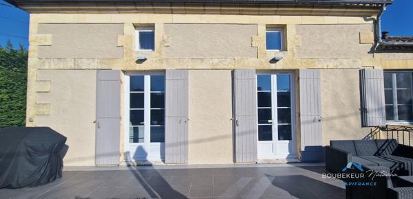 Propriété à Beaumontois-en-Périgord (24): maison 9p, 190 m2, gîte 94m2, local commercial+ piscine + terrain 9000 m2