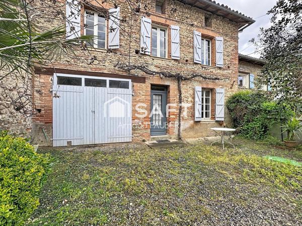 Maison en pierre 3 chambres avec jardin et garage