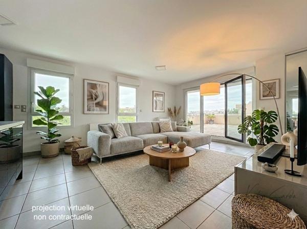 Appartement à vendre 3 pièces dernier étage MONTPELLIER (34)