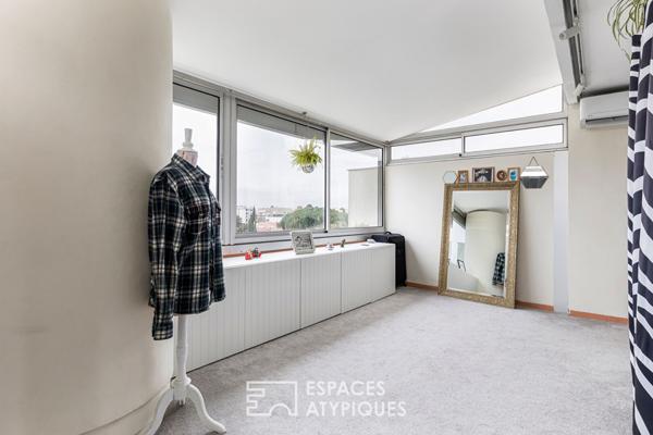 Appartement T4 et terrasse en rooftop à Toulouse