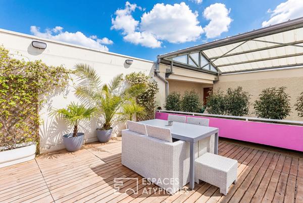 Appartement T4 et terrasse en rooftop à Toulouse