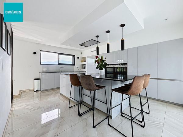 EPAGNY METZ-TESSY _ Maison contemporaine de 175 m², avec piscine, jardin et sous-sol complet avec garage, à vendre