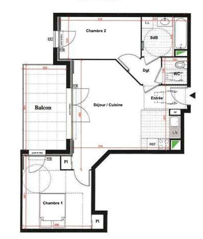 94350 Villiers sur Marne, T3 58m2 avec place de parking