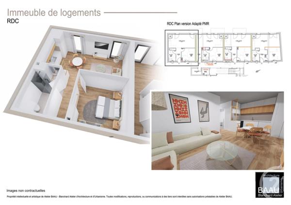 appartement à vendre  2 pièces - 41,26 m2 PLENEUF VAL ANDRE - 22