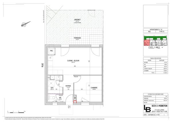 appartement à vendre  2 pièces - 41,26 m2 PLENEUF VAL ANDRE - 22