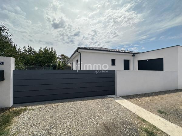 Maison neuve plain-pied 126m² terrain 420m² garage 20m²