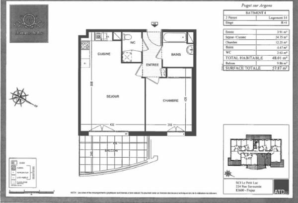 Appartement plus garage