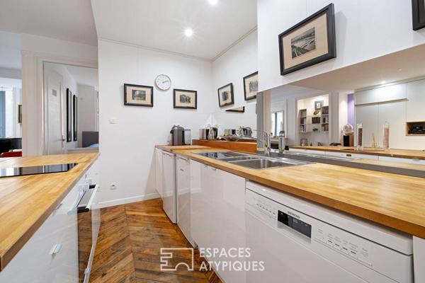 Appartement ancien rénové en plein coeur du quartier Ainay
