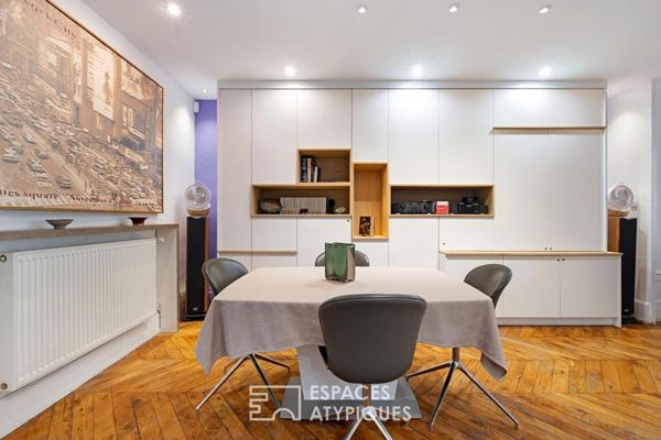 Appartement ancien rénové en plein coeur du quartier Ainay