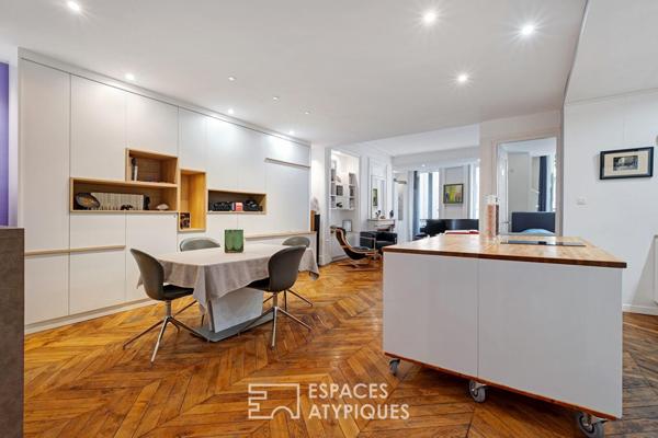 Appartement ancien rénové en plein coeur du quartier Ainay