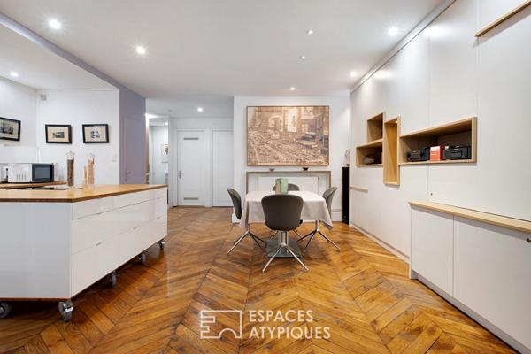 Appartement ancien rénové en plein coeur du quartier Ainay