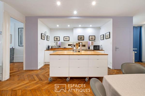 Appartement ancien rénové en plein coeur du quartier Ainay