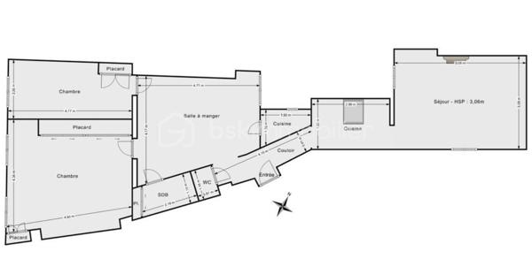 Appartement de 80 m²