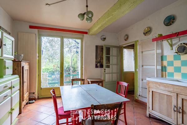 Maison ancienne et jardin avec vue exceptionnelle à Carrières sur Seine