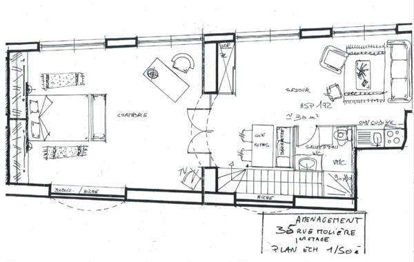 125 m² Locaux commerciaux LYON 6EME / A DIVISER idéal Investissement Location Courte Durée