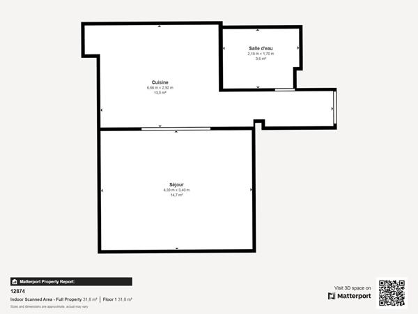 Appartement SACLAY 1 pièce 26.58 m²