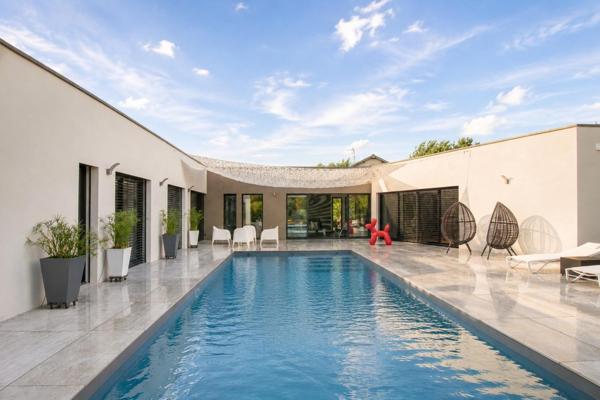 Villa contemporaine de plain-pied 182m2 avec piscine Albi Madeleine