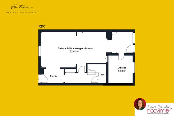 Quartier Hauts-Pavés, en impasse, maison 119 m2 4 chambres