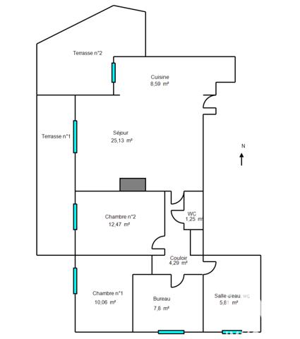 Appartement à vendre 4 pièces 76 m² Menton