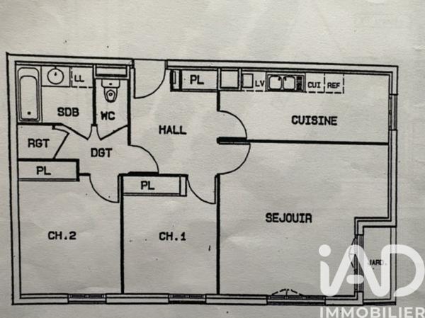 Appartement à vendre 3 pièces 70,65 m² Lyon 1