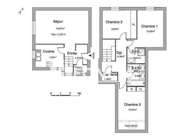 Location Appartement 4 pièces 81.25 m² - 3 ALLEE DU COURTIL LOISON Saint Jean De Braye 45800