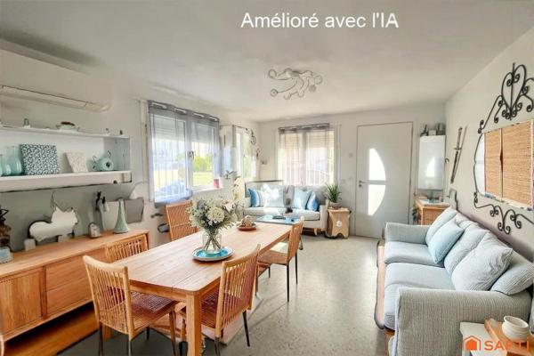 Deux chambres , terrasses, garage et stationnements