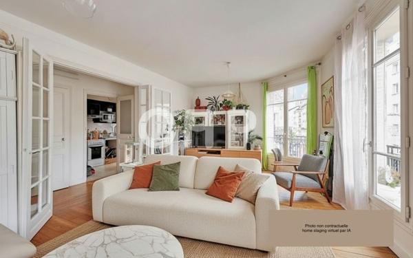 Appartement à vendre    3 pièces • 82,50 m2 Paris 14