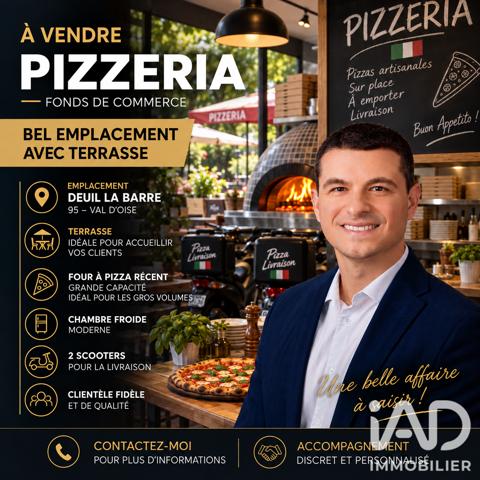 Crêperie, Pizzeria​ à vendre 60 m² Deuil-la-Barre
