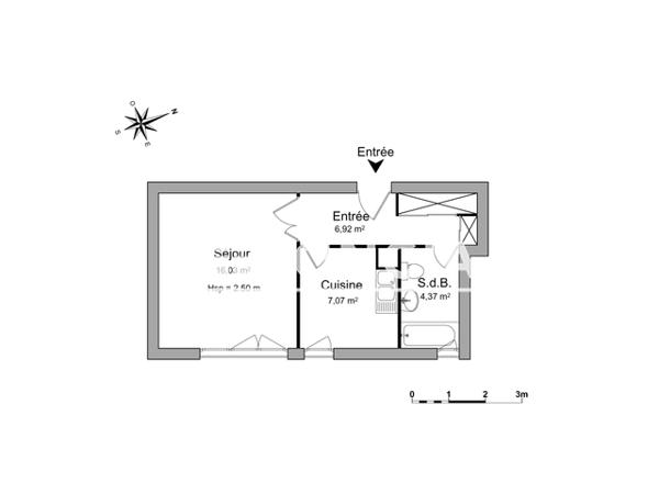 Location Studio 34.39 m² - 29G RUE DU GRAND FAUBOURG Chartres 28000