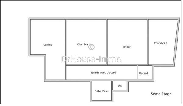 Appartement à vendre 3 pièces de 60 m²
