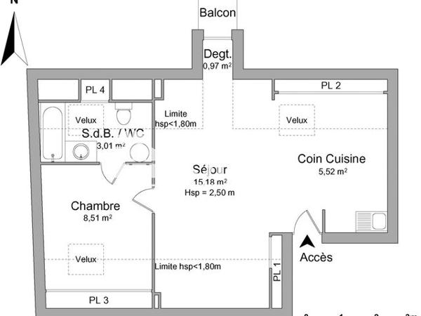 Location Appartement 2 pièces 33.19 m² - 1BIS RUE GAMBETTA Arpajon 91290