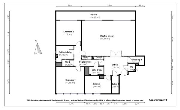 Situé au sein d’une résidence recherchée, calme et arborée avec gardien et espaces verts privatifs réservés aux résidents, à proximité immédiate du centre-ville, des écoles et du Parc du Château, découvrez ce bel appartement familial de 4 pièces situé au 2ᵉ étage avec ascenseur.
Il se compose d’une vaste entrée avec dressing et placards, d’une cuisine indépendante, ainsi que d’un double séjour lumineux ouvrant sur un agréable balcon filant. Un WC invités complète l’espace de vie.
L’espace nuit offre un dégagement avec de nombreux rangements, une salle d’eau, deux chambres dont une avec accès balcon, une salle de bains ainsi qu’un second WC indépendant.
En annexes : une cave en sous-sol ainsi que deux emplacements de stationnement, l’un en sous-sol et l’autre en extérieur.
Appartement offrant un fort potentiel d’aménagement :
Possibilité d’ouvrir la cuisine afin de créer une cuisine dinatoire,
Possibilité de recréer une troisième chambre en refermant une partie du double séjour.
Un bien dans un environnement privilégié, idéal pour une famille ou un projet de personnalisation.