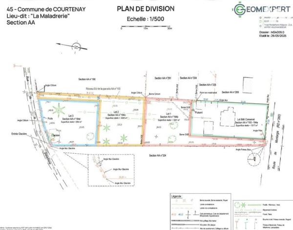 COURTENAY 45320 - TROIS TERRAINS A BATIR