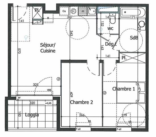 Appartement à vendre    3 pièces • 58,36 m2 Nîmes