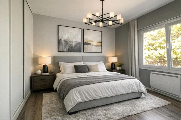 3 pièces lumineux avec extérieur en plein centre ville