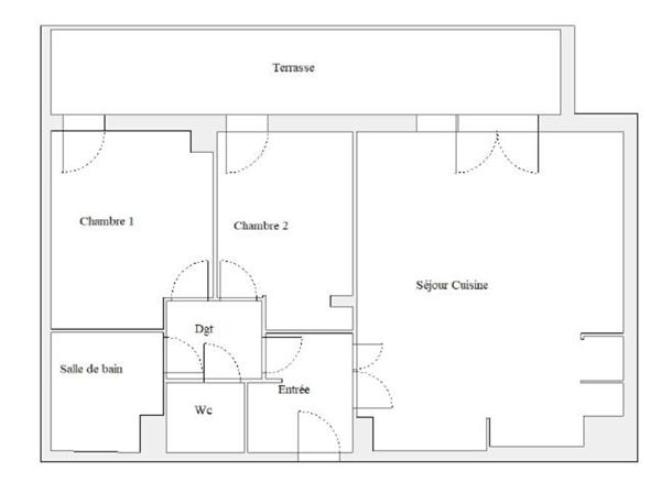 Castelnau le Lez - T3 de 65,2 M2 - Terrasse 17 M2 - Jardin 29 M2 - Garage - Proche Tramway et Commerces