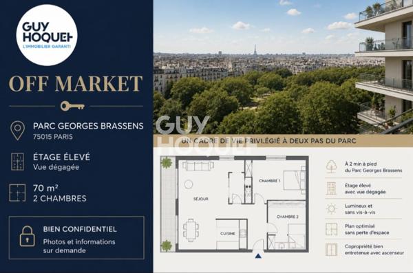OFF MARKETT Appartement à vendre de 4 pièces de 70 m²