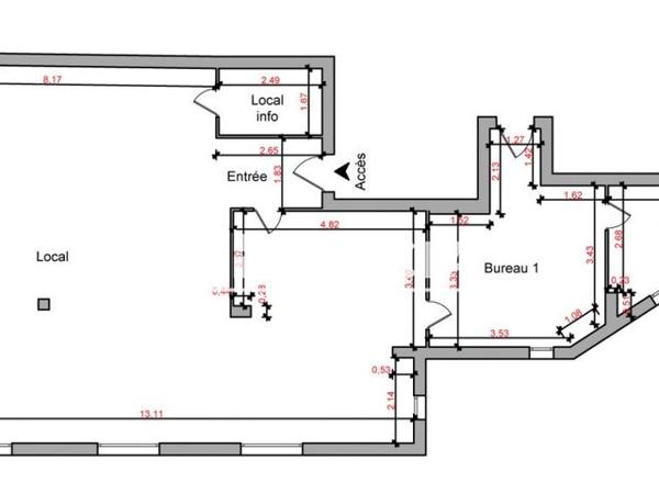 Location Local commercial 3 pièces 206.73 m² - 47 BOULEVARD DE LA MADELEINE Nice 06200