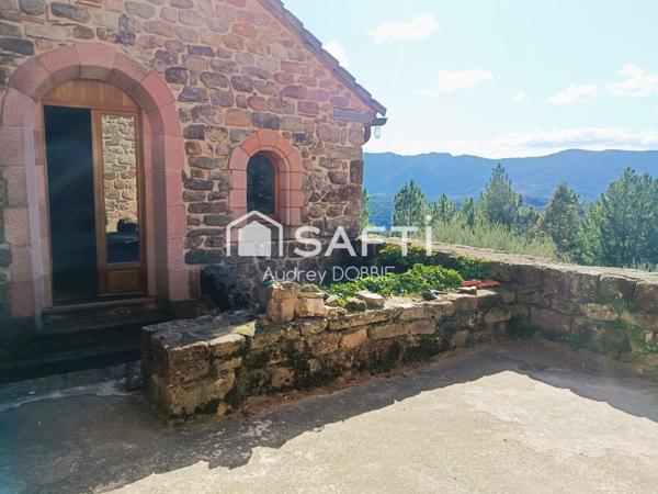 07140 : Maison Pierre de 177 m² avec Vue dominante et terrain de 7300m²