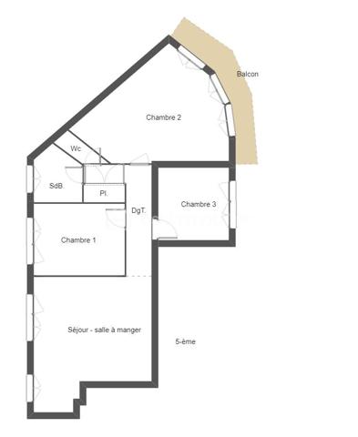 Appartement de 88 m²