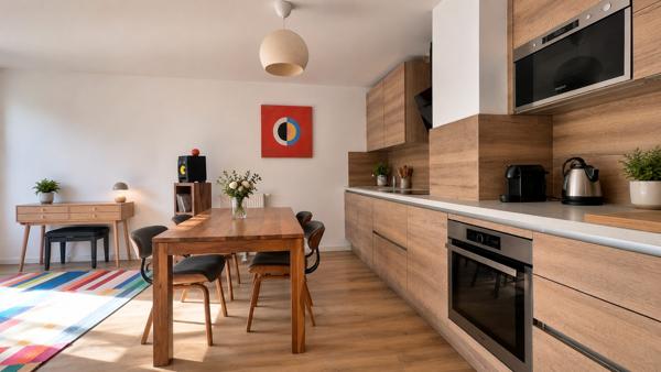 BEAU T3 lumineux avec balcon et place de parking privative en sous-sol