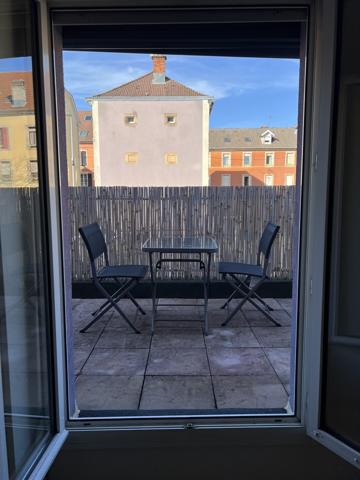 Belfort centre – Studio 22 m² rénové avec grande terrasse