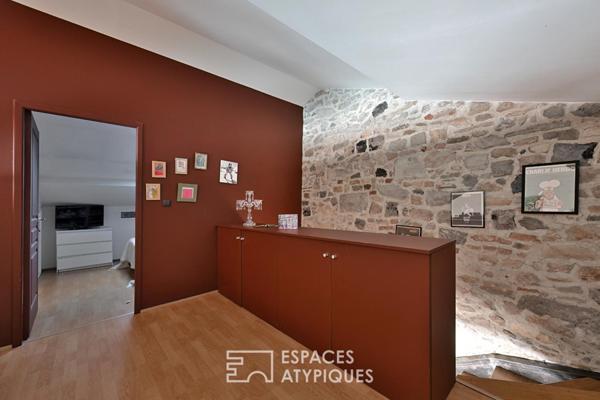 Maison de ville avec terrasse, piscine et garage